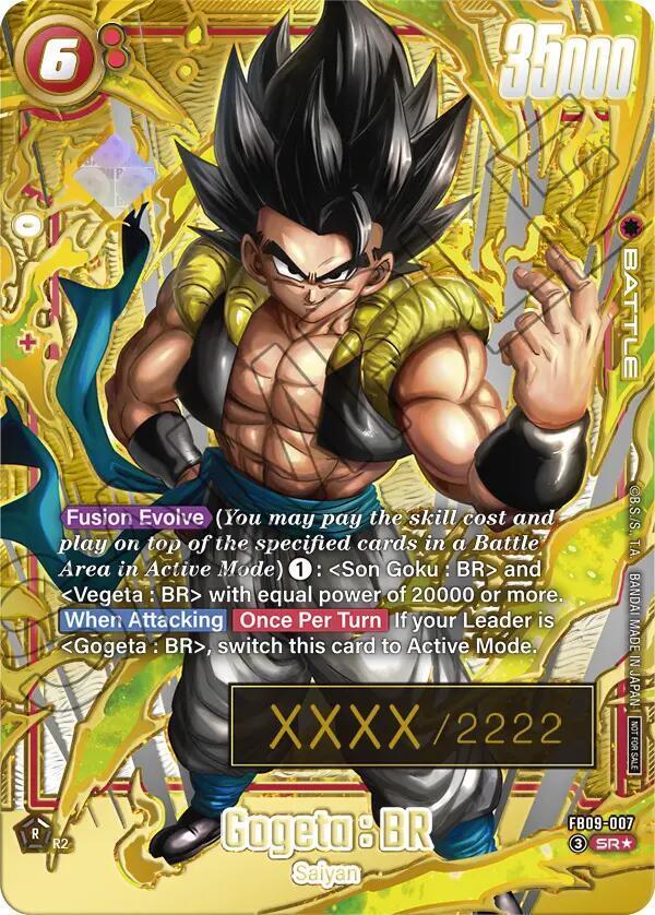 Gogeta : BR [Serialized] FB09-097 Prices | Dragon Ball Fusion