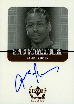 Allen Iverson #AI 1998 Upper Deck Century Legends Epic Signatures Basketball