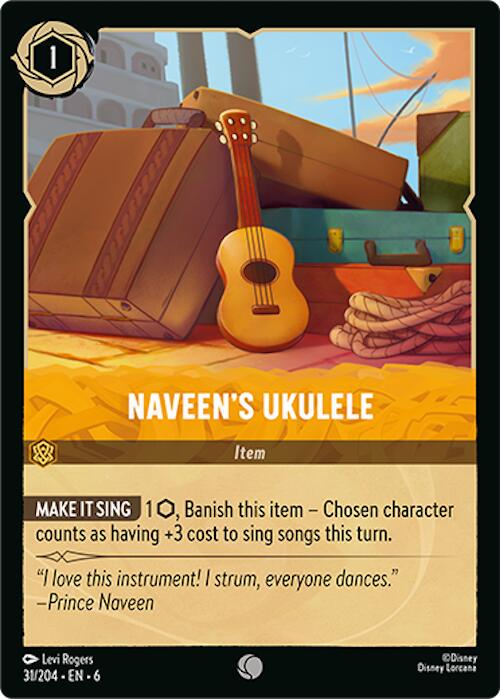 Naveen's Ukulele #31 Lorcana Azurite Sea