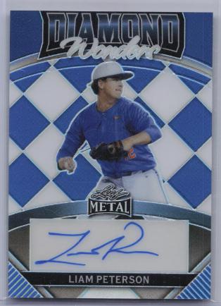 Liam Peterson #DW-LP1 2024 Leaf Metal Baseball Diamond Wonders