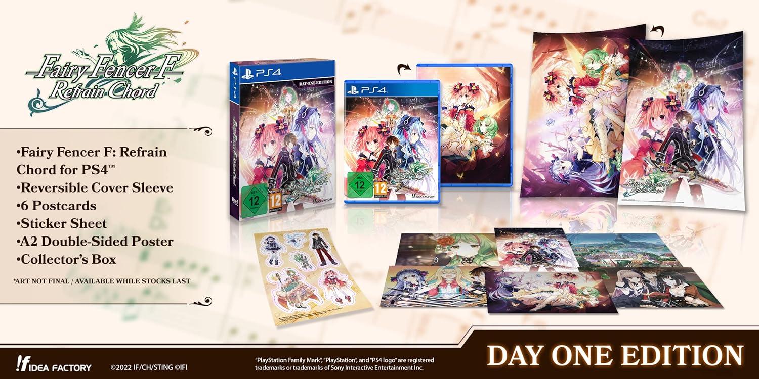 Carátula de Fairy Fencer F: Refrain Chord Day One Edition para PS4 (edición PAL España)