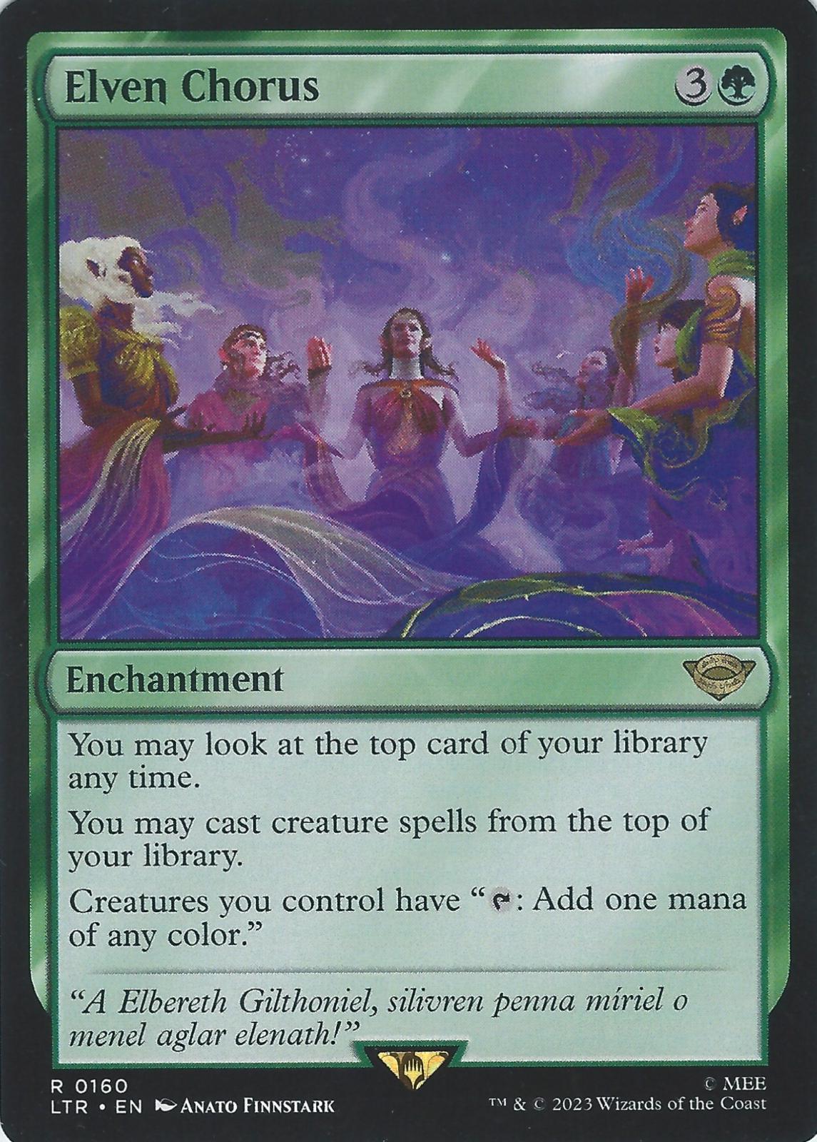 Elven Chorus #160 Magic Lord of the Rings