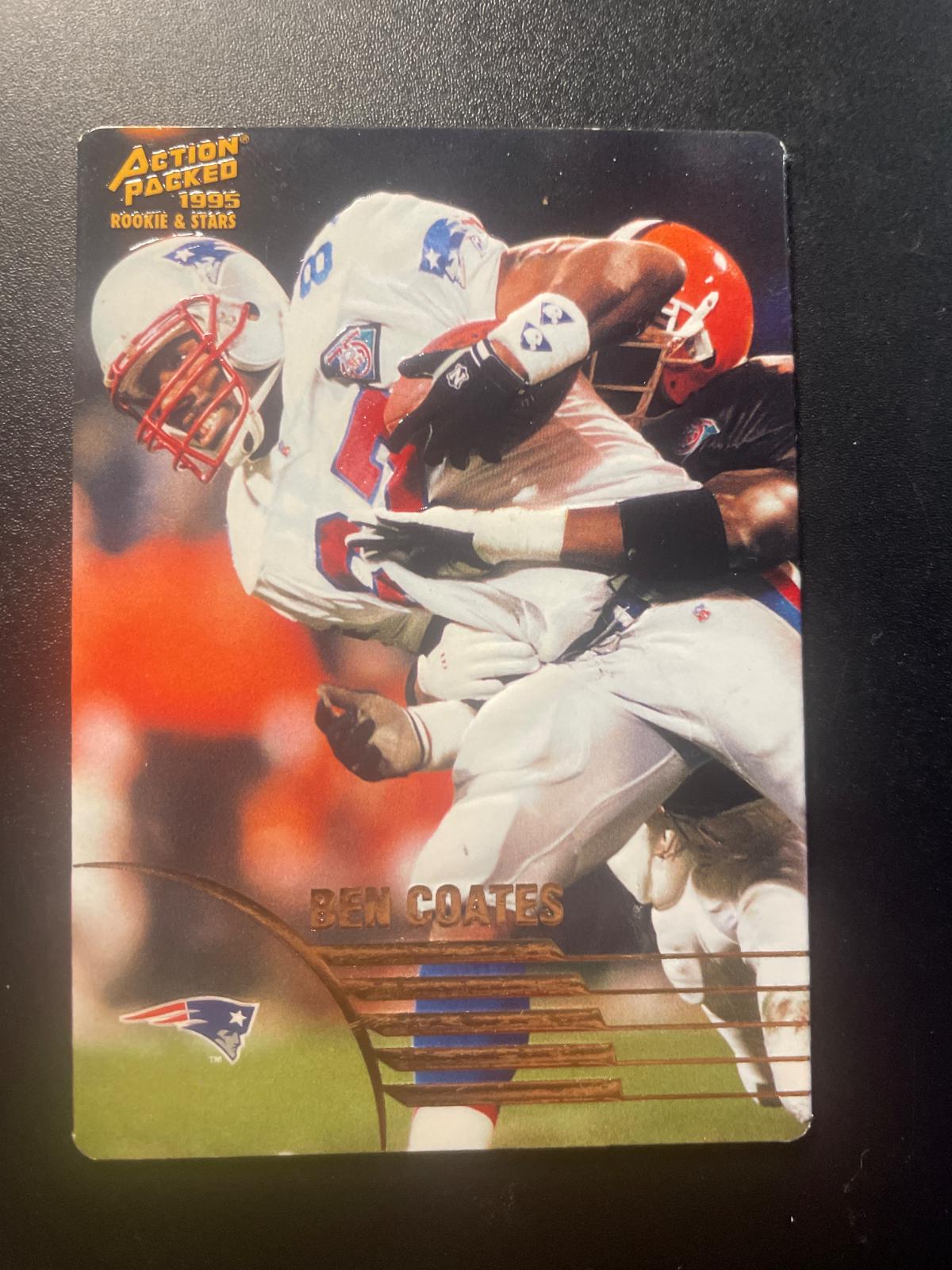 Ben Coates #20 Football Cards 1995 Action Packed Rookie & Stars