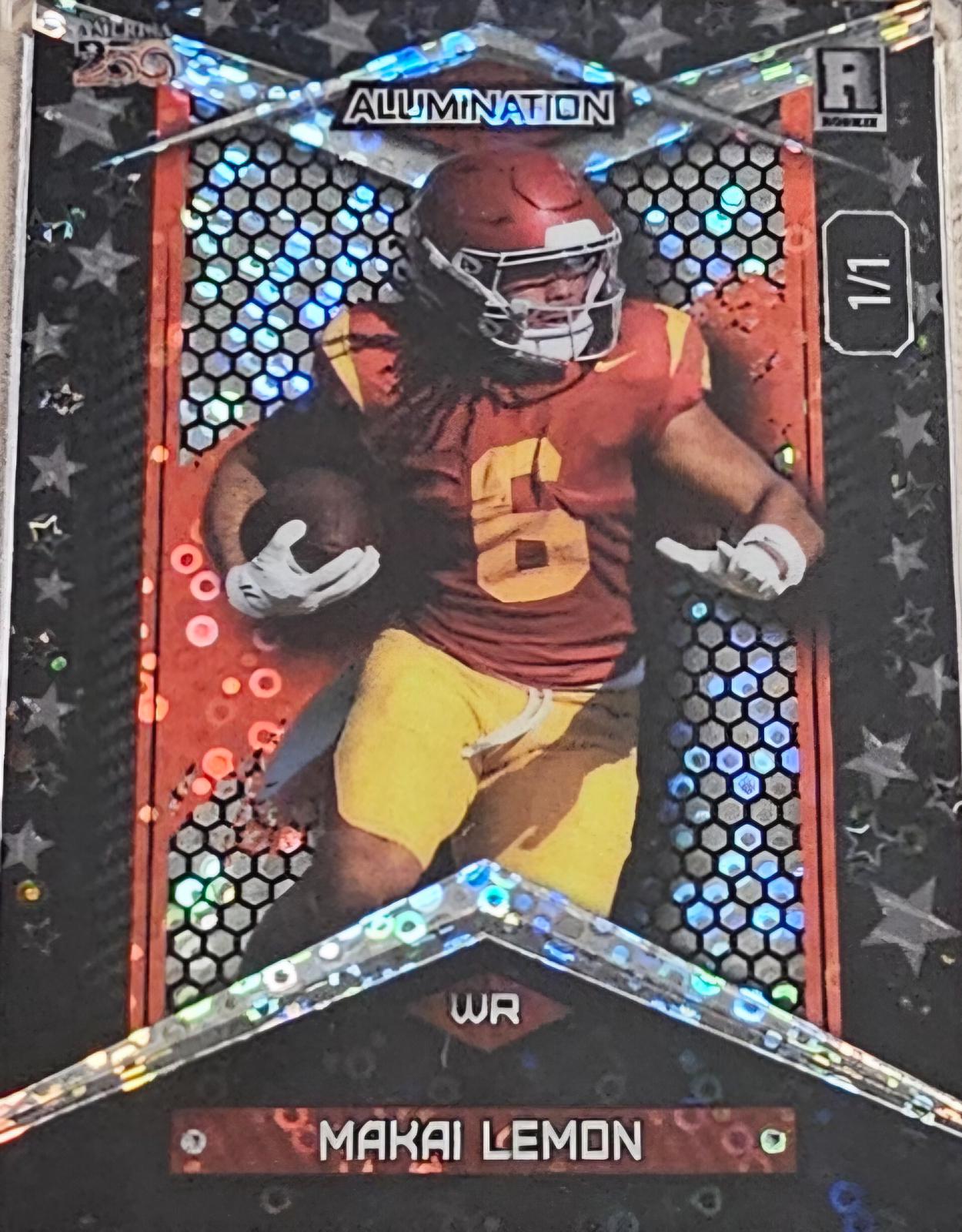 Makai Lemon #JHBC-ML 2026 Wild Card Alumination Just The Hits 250th Football