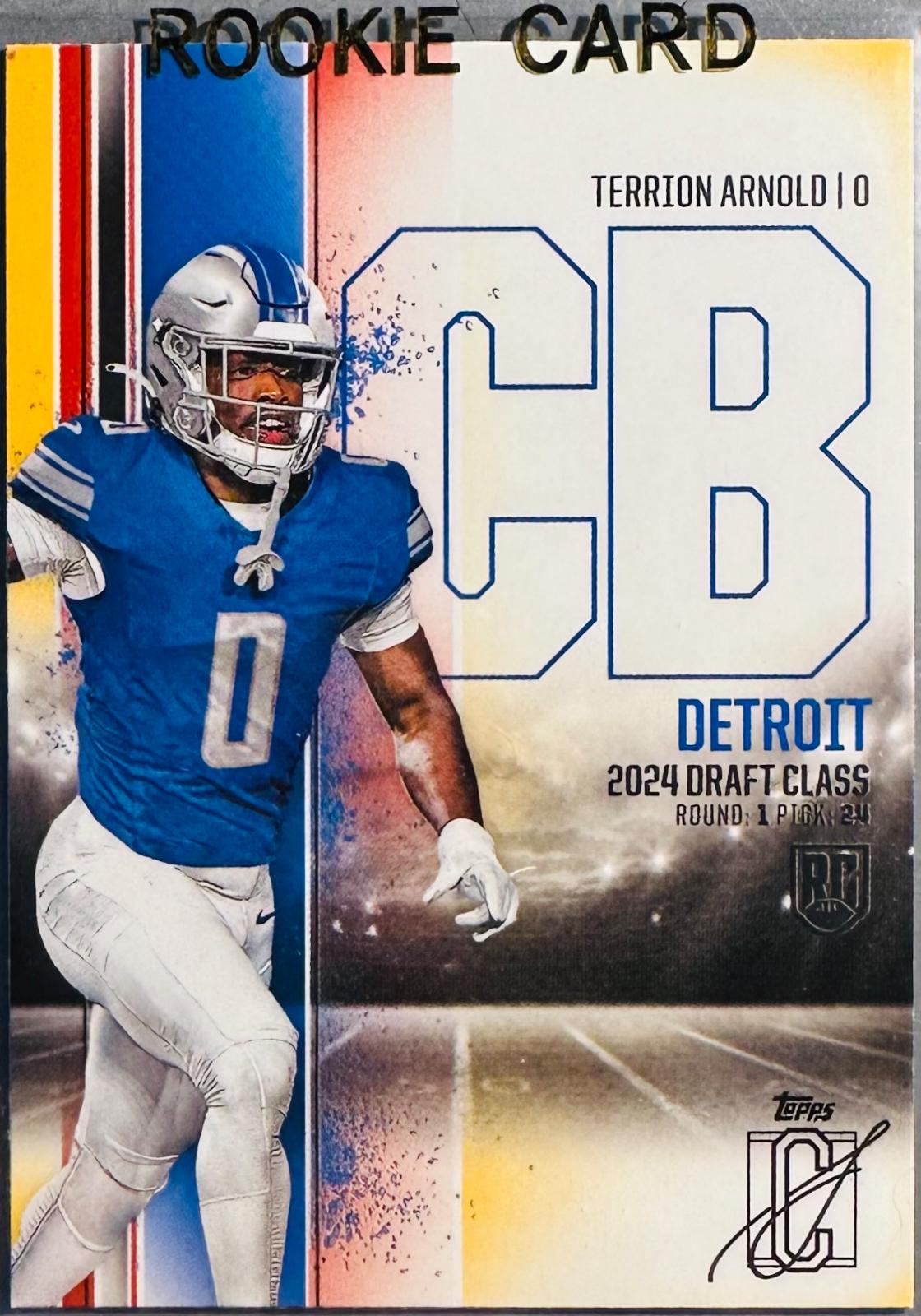 Terrion Arnold #105 Football Cards 2024 Topps Signature Class