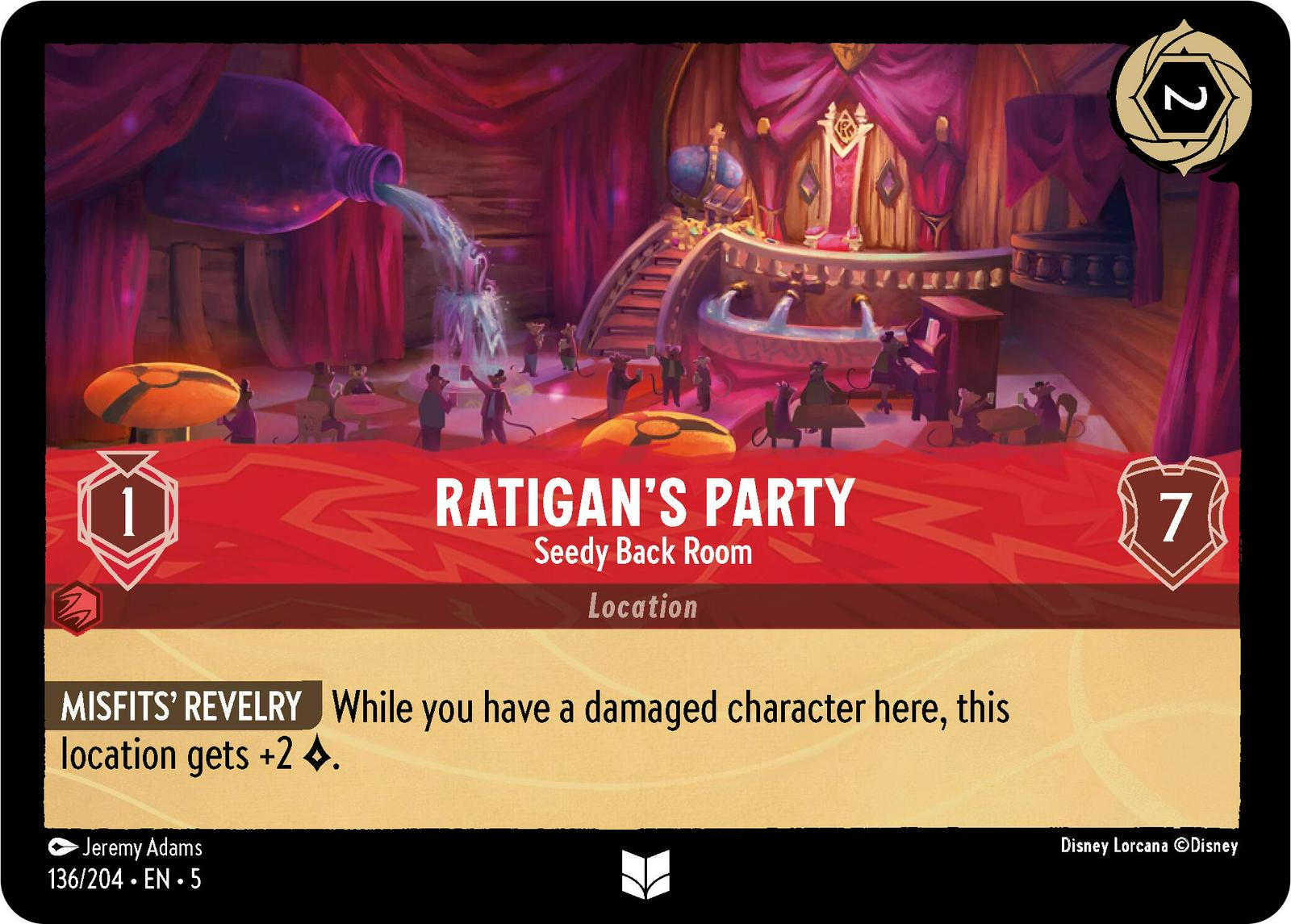Ratigan's Party - Seedy Back Room #136 Lorcana Shimmering Skies