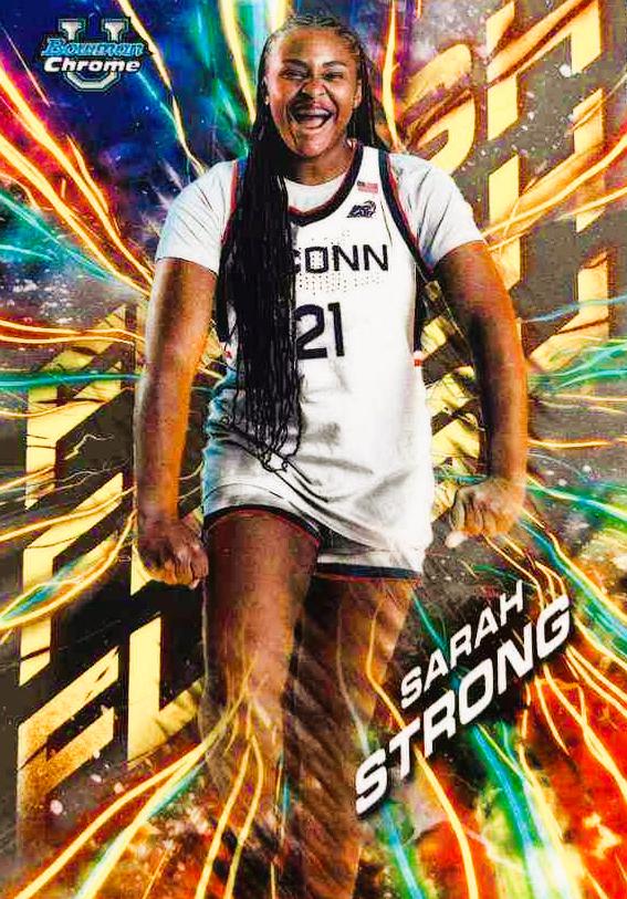 Sarah Strong #FL-24 Basketball Cards 2024 Bowman Chrome University Flash