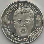 Drew Bledsoe #13 1996 Pinnacle Mint Coins Football