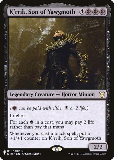 K'Rrik, Son Of Yawgmoth #18 Magic Mystery Booster