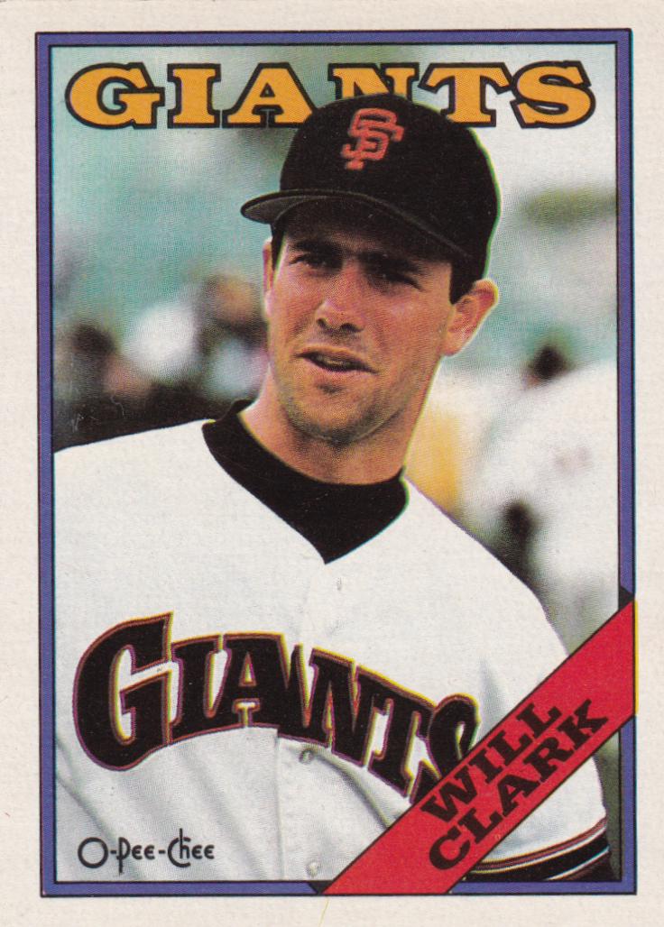 Will Clark #350 1988 O-Pee-Chee Baseball