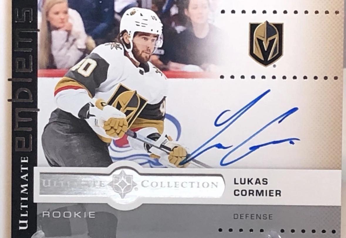 Lukas Cormier #UER-LC 2024 Ultimate Collection Emblems Rookie Autograph Hockey