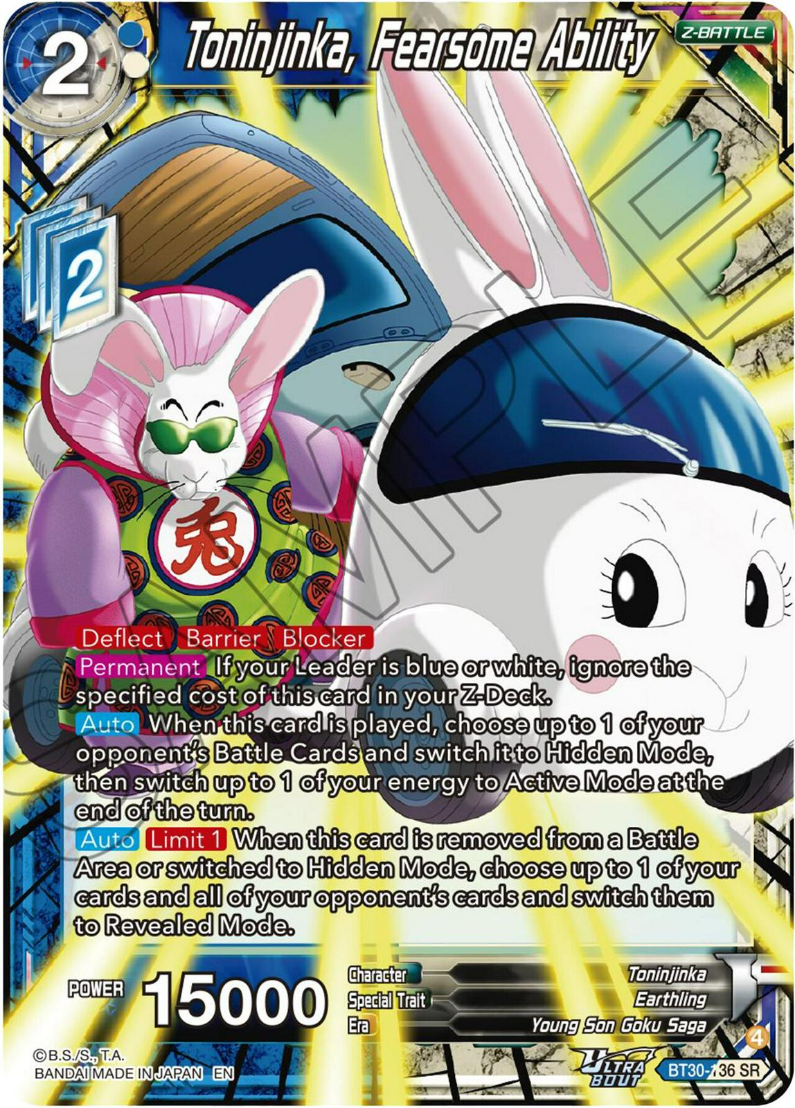 Toninjinka, Fearsone Ability [Foil] BT30-136 Prices | Dragon Ball