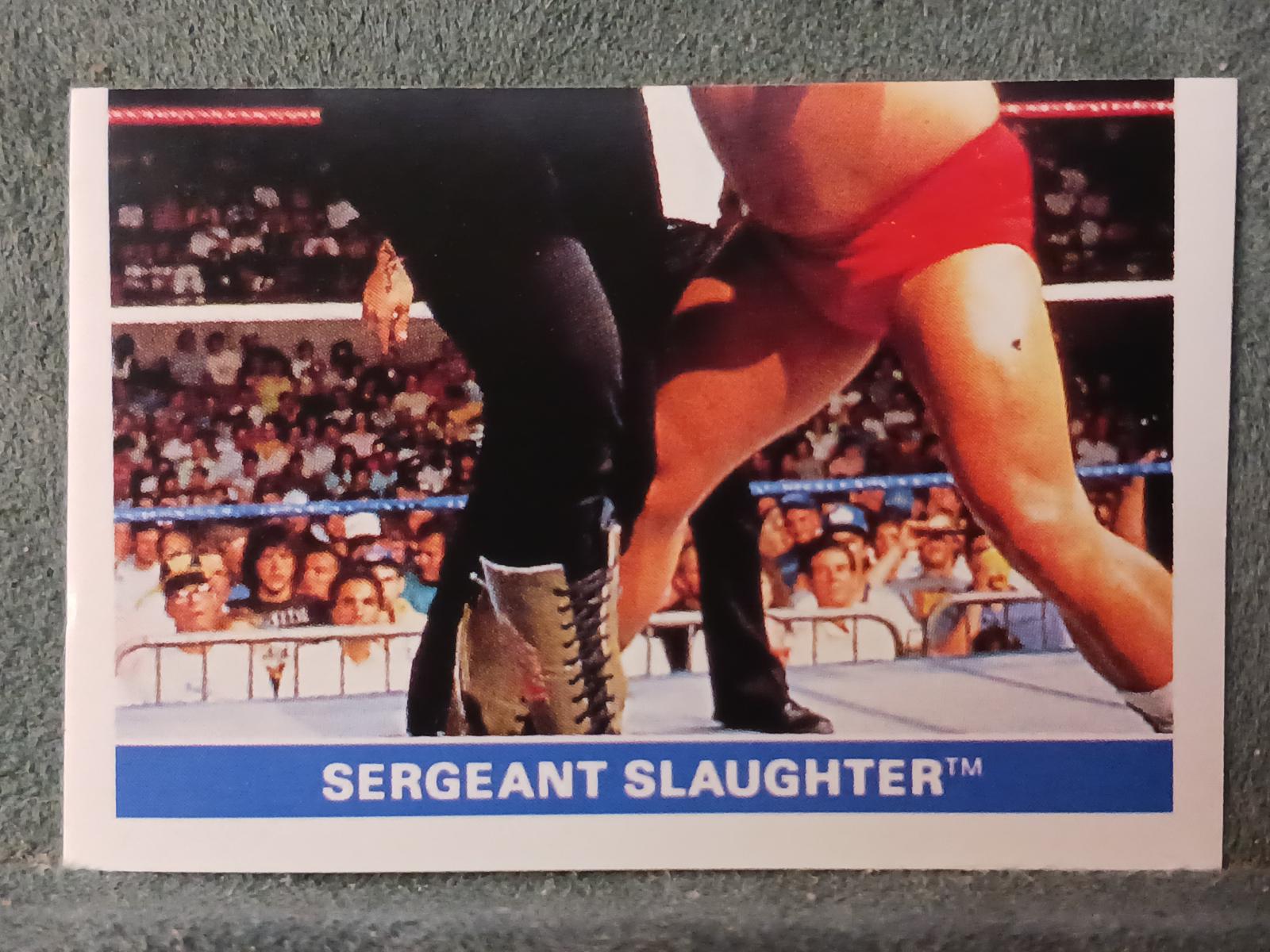 Sgt. Slaughter #134 Wrestling Cards 1991 WWF Superstars Stickers
