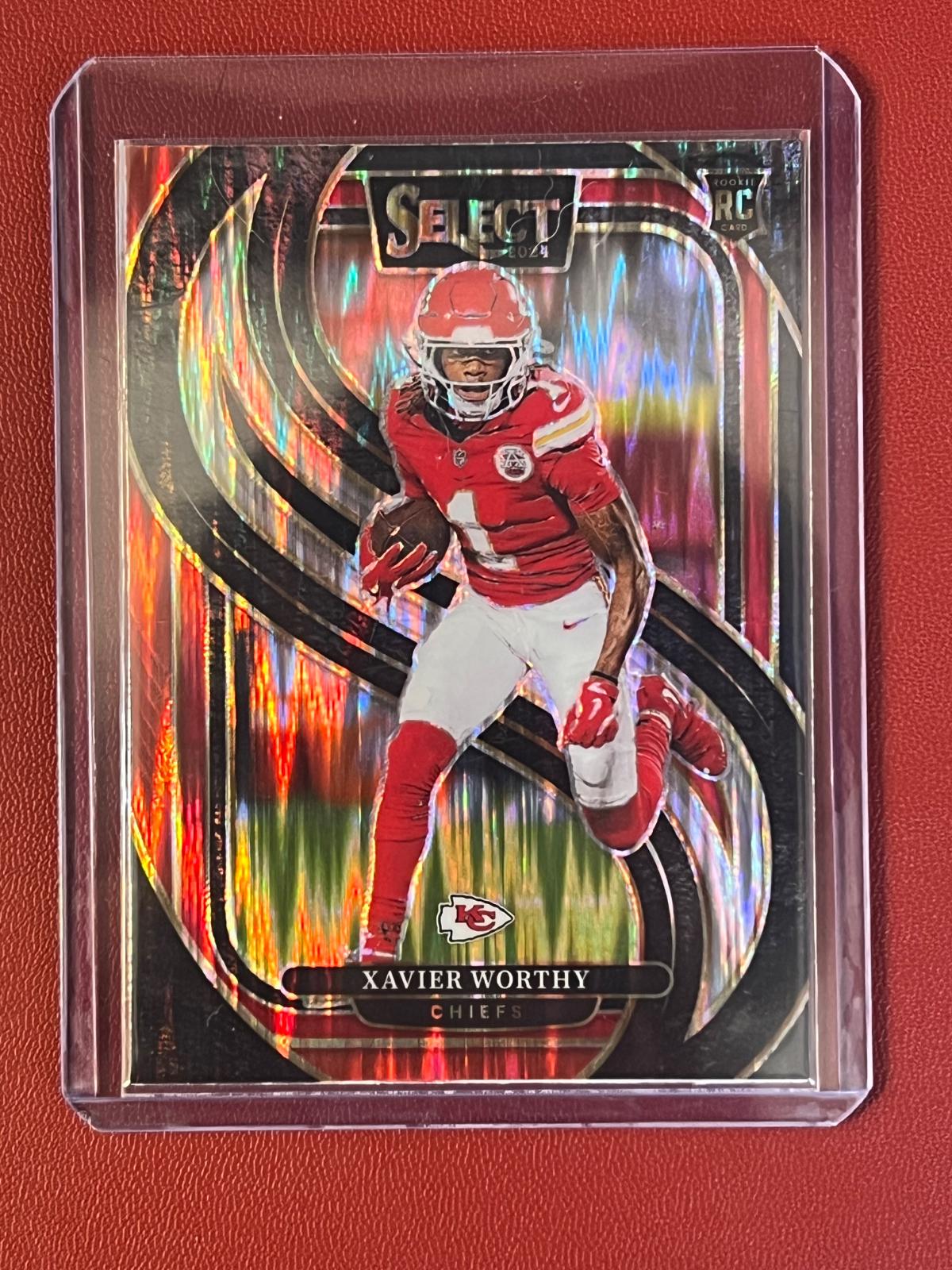 2024 Xavier Worthy [Black Red Prizm Shock] #119