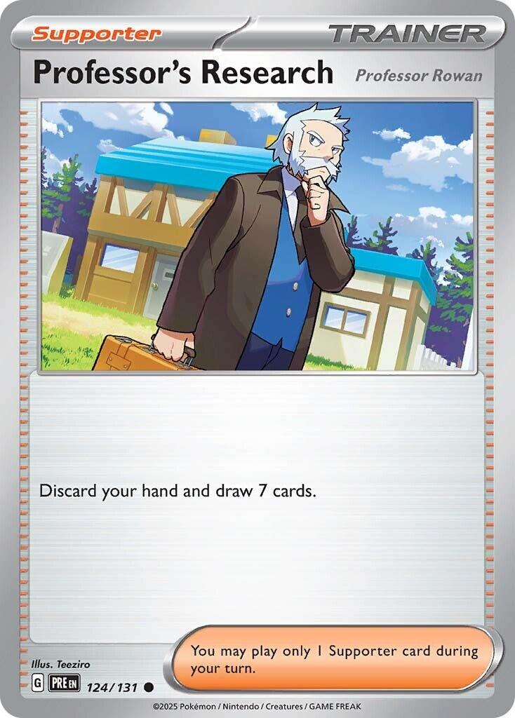 Professor's Research: Professor Rowan #124 Pokemon Prismatic Evolutions
