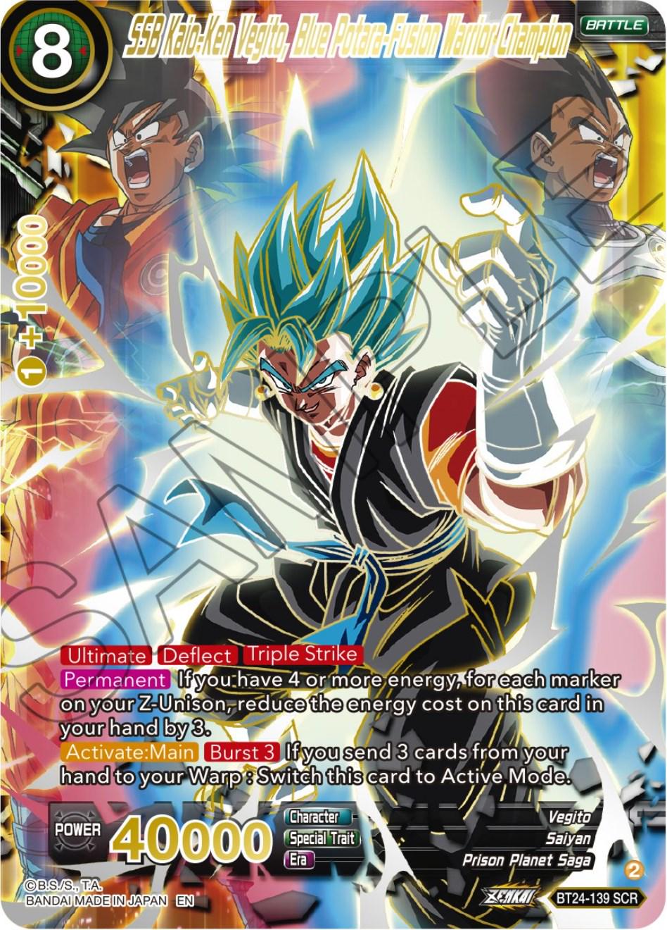 SSB Kaio-Ken Vegito, Blue Potara-Fusion Warrior Champion SSB Kaio-Ken Vegito, Blue Potara-Fusion Warrior Champion