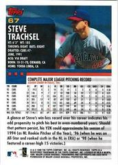 Back Of Card | Steve Trachsel Baseball Cards 2000 Topps