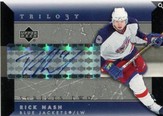 Rick Nash #SCS-RN Hockey Cards 2005 Upper Deck Trilogy Script Two