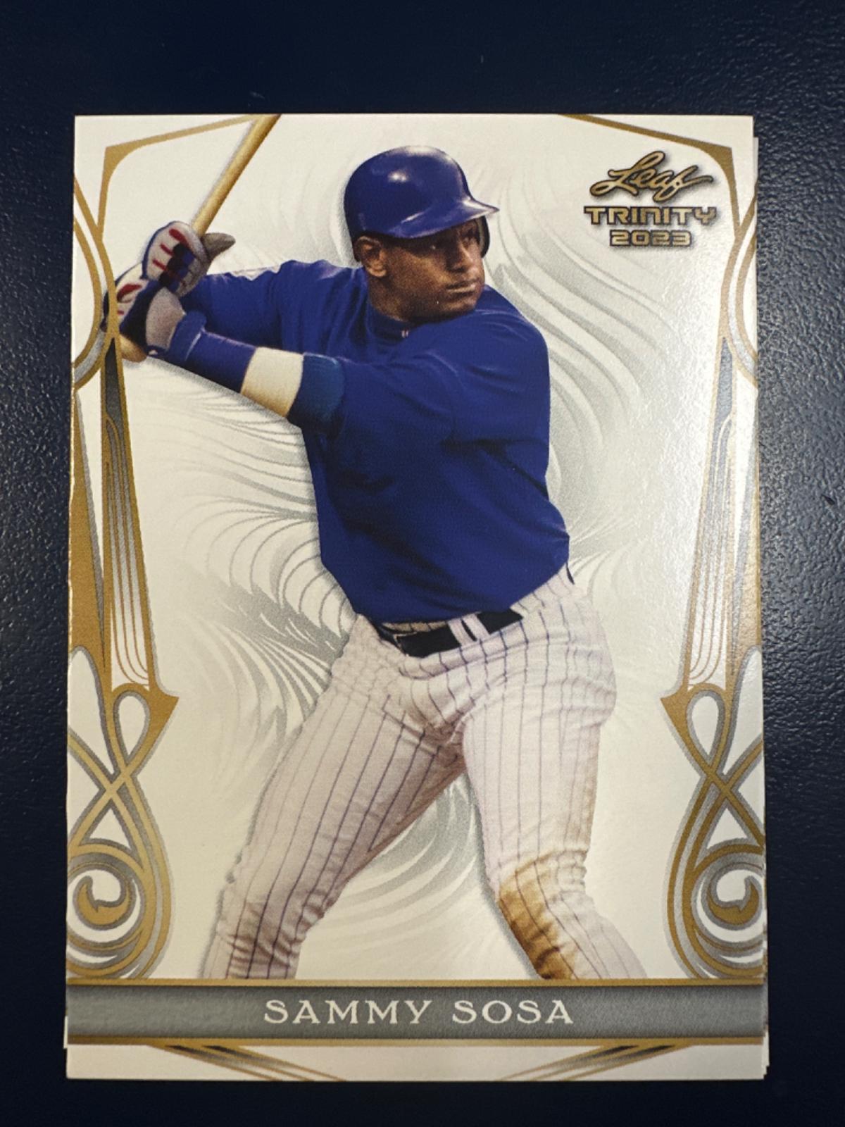Sammy Sosa #52 Baseball Cards 2023 Leaf Trinity