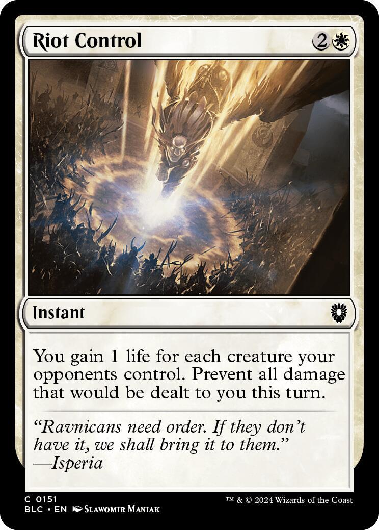 Riot Control #151 Magic Bloomburrow Commander