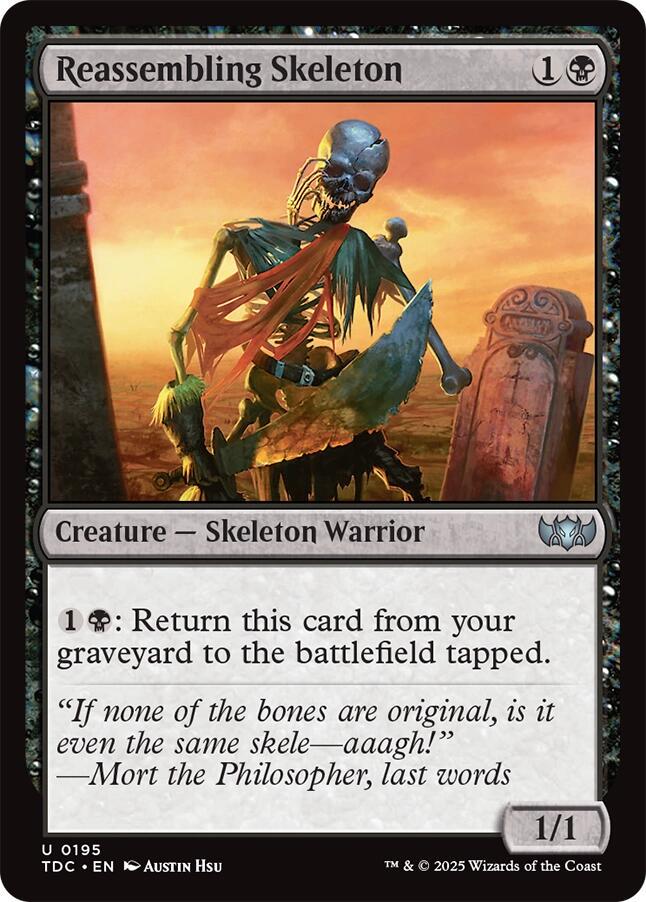 Reassembling Skeleton #195 Magic Tarkir: Dragonstorm Commander