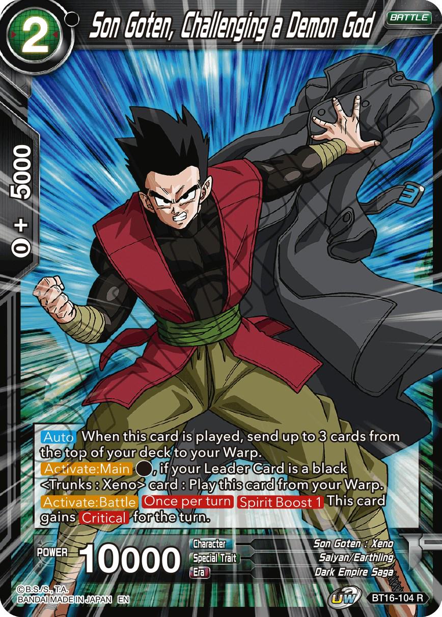 Son Goten, Challenging a Demon God BT16-104 Dragon Ball Super Realm of the Gods