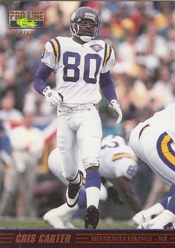 Cris Carter #11-7 Football Cards 1995 Pro Line Series II