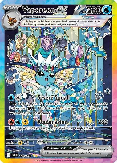 Vaporeon ex #149 Cover Art