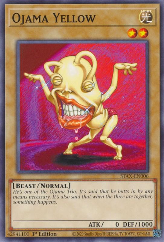 Ojama Yellow STAX-EN006 YuGiOh 2 Player Starter Set