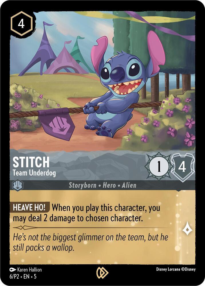 Stitch - Team Underdog #6 Lorcana Promo