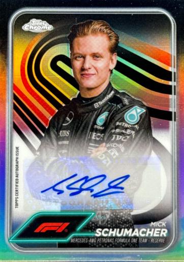 Mick Schumacher #CAC-SCH Racing Cards 2024 Topps Chrome Formula 1 Autograph