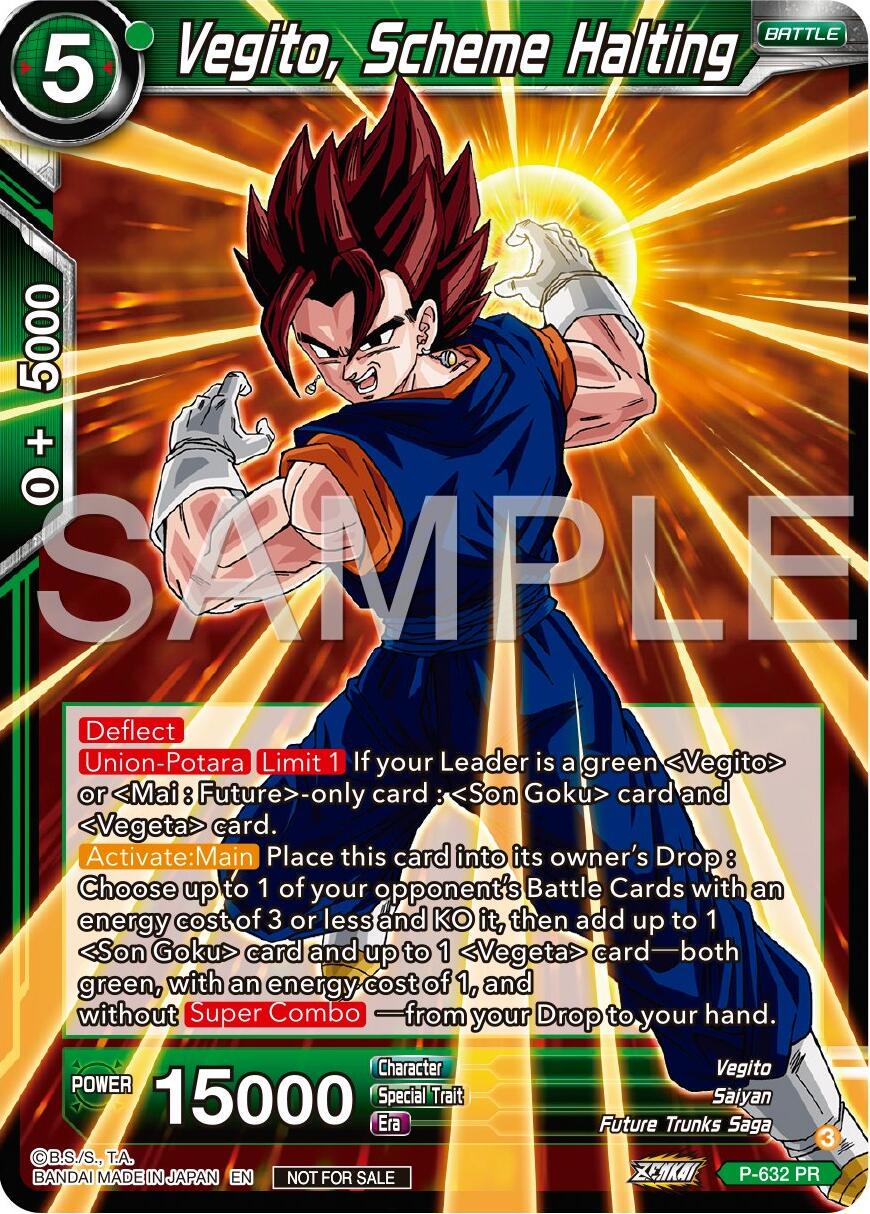 Vegito, Scheme Halting P-632 Dragon Ball Fusion World Promos