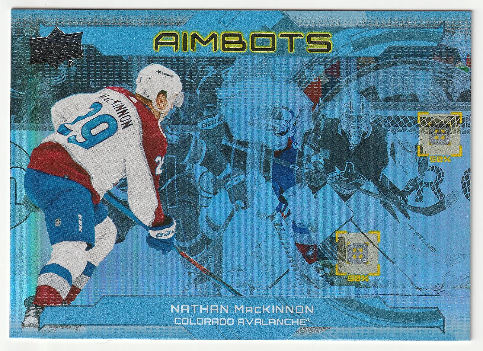Nathan MacKinnon #AB-14 Hockey Cards 2024 Upper Deck Aimbot
