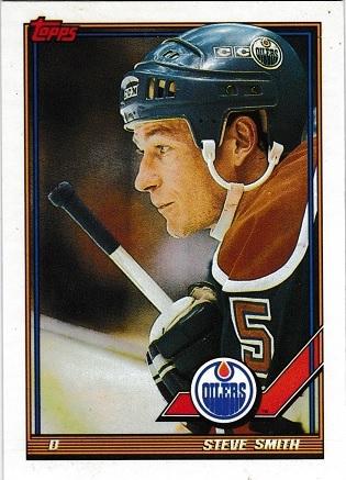 Steve Smith #21 Hockey Cards 1991 Topps