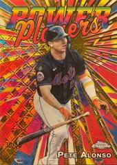 Pete Alonso [Gold Refractor] #PP-12 Baseball Cards 2025 Topps Chrome Power Players Prices