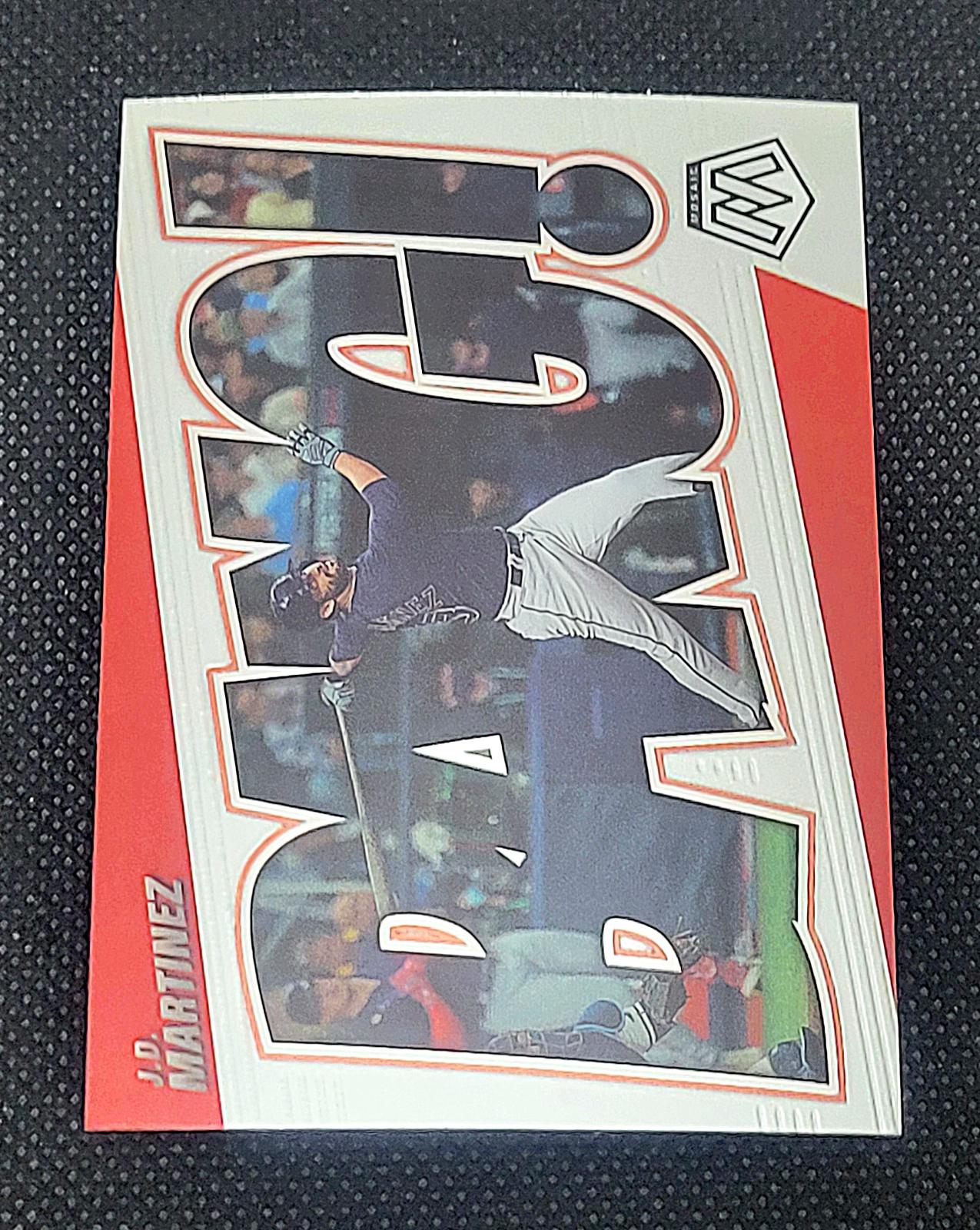 J. D. Martinez #BG-14 Baseball Cards 2022 Panini Mosaic Bang
