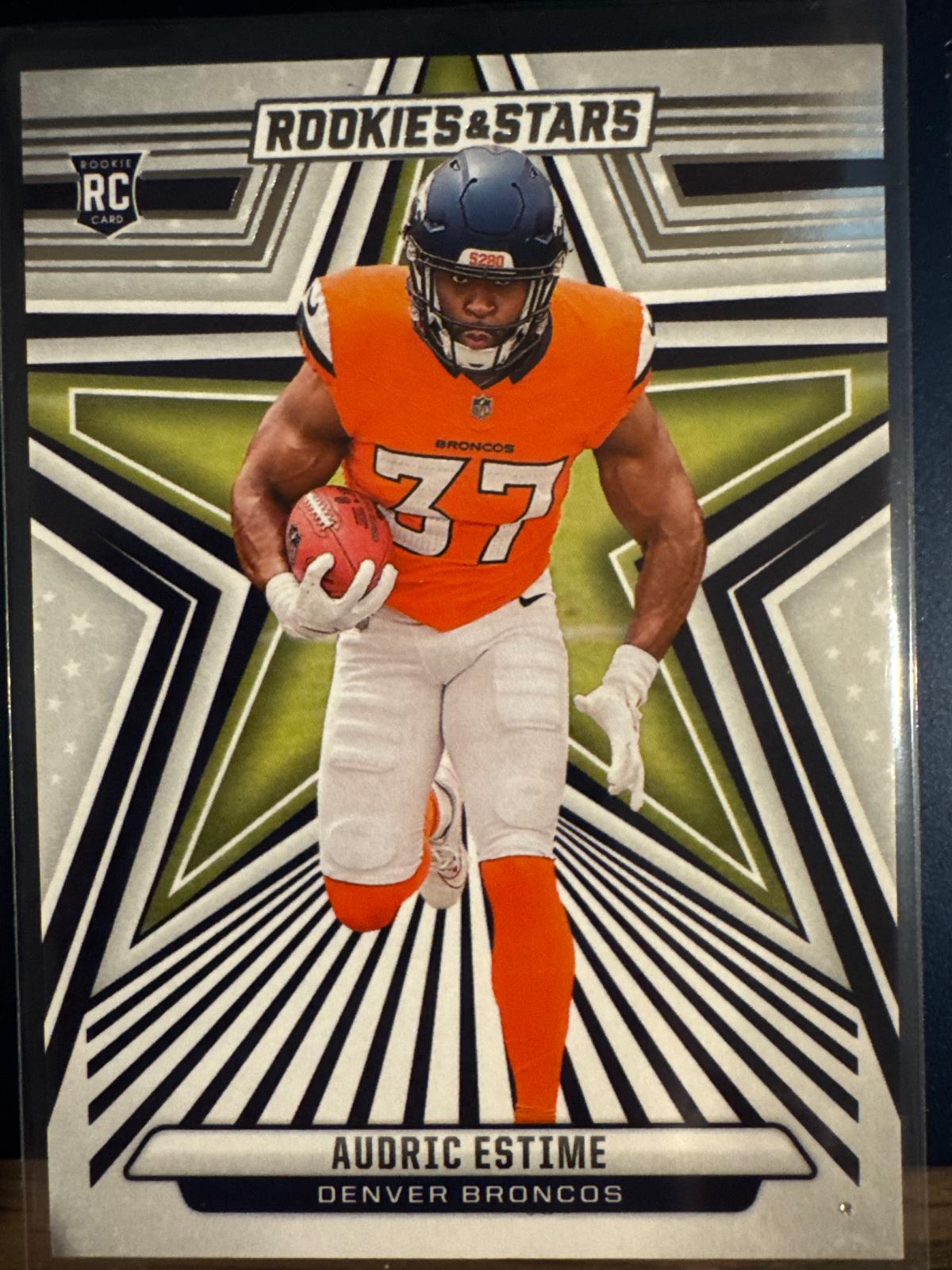 Audric Estime #105 Football Cards 2024 Panini Rookies & Stars