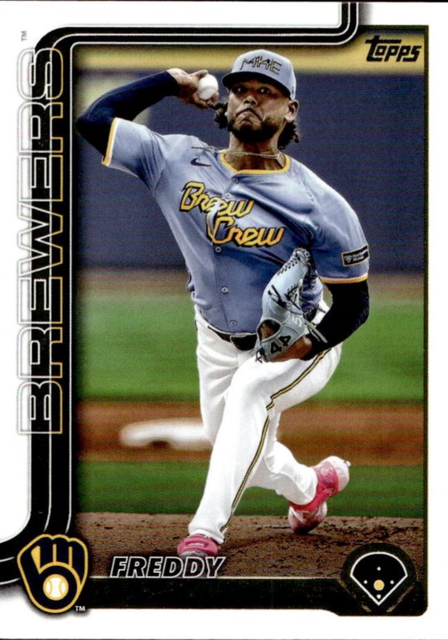 Freddy Peralta #61 Baseball Cards 2025 Topps