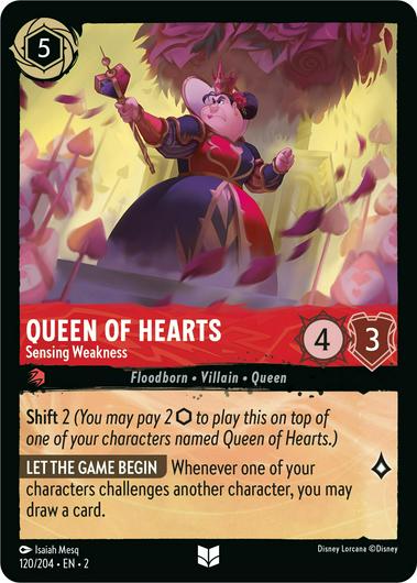 Queen of Hearts - Sensing Weakness #120 Cover Art