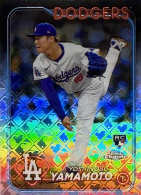 Yoshinobu Yamamoto [Logofractor] #18 Prices | 2024 Topps Chrome