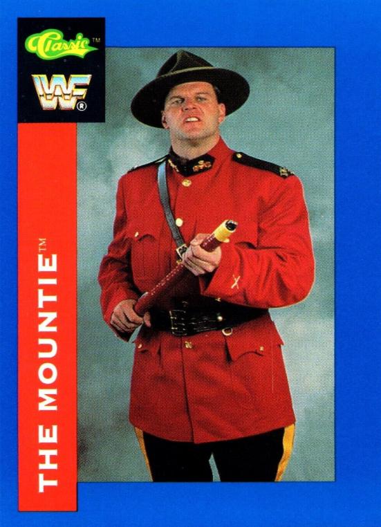 The Mountie #32 Wrestling Cards 1991 Classic WWF