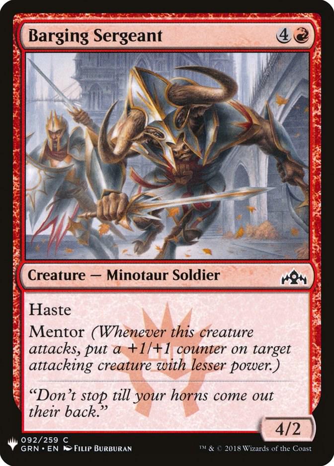 Barging Sergeant (Magic The List Reprints)