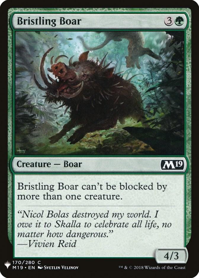 Bristling Boar (Magic The List Reprints)