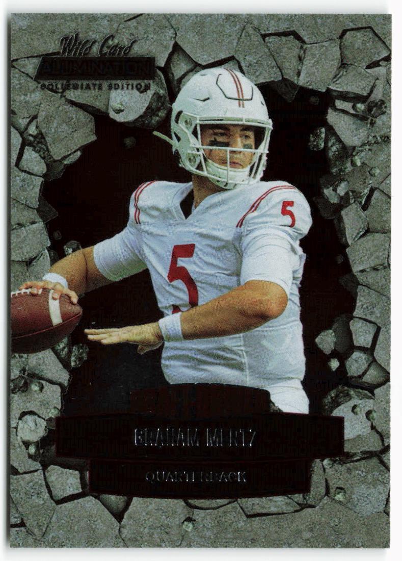 Graham Mertz Football Cards 2021 Wild Card Alumination NIL