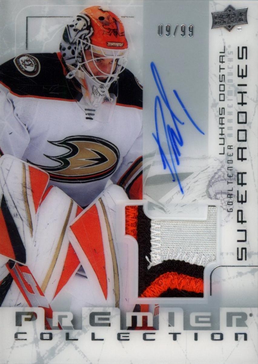 Lukas Dostal #SRR-LD Hockey Cards 2022 Upper Deck Premier Rookie Auto Patch