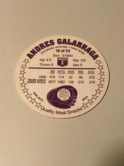 Back | Andres Galarraga Baseball Cards 1994 King B Discs