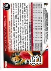 Back Of Card | Adam Wainwright Baseball Cards 2010 Topps