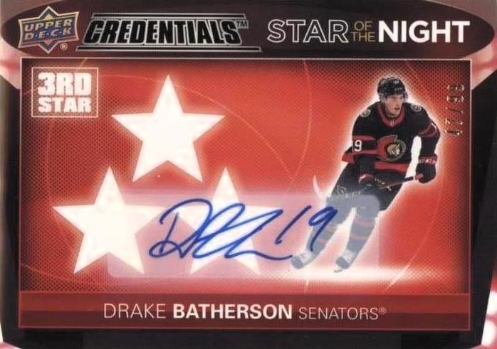 Drake Batherson [Autograph] #3S-6