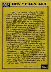 Back Of Card | Mike Schmidt Baseball Cards 1990 Topps