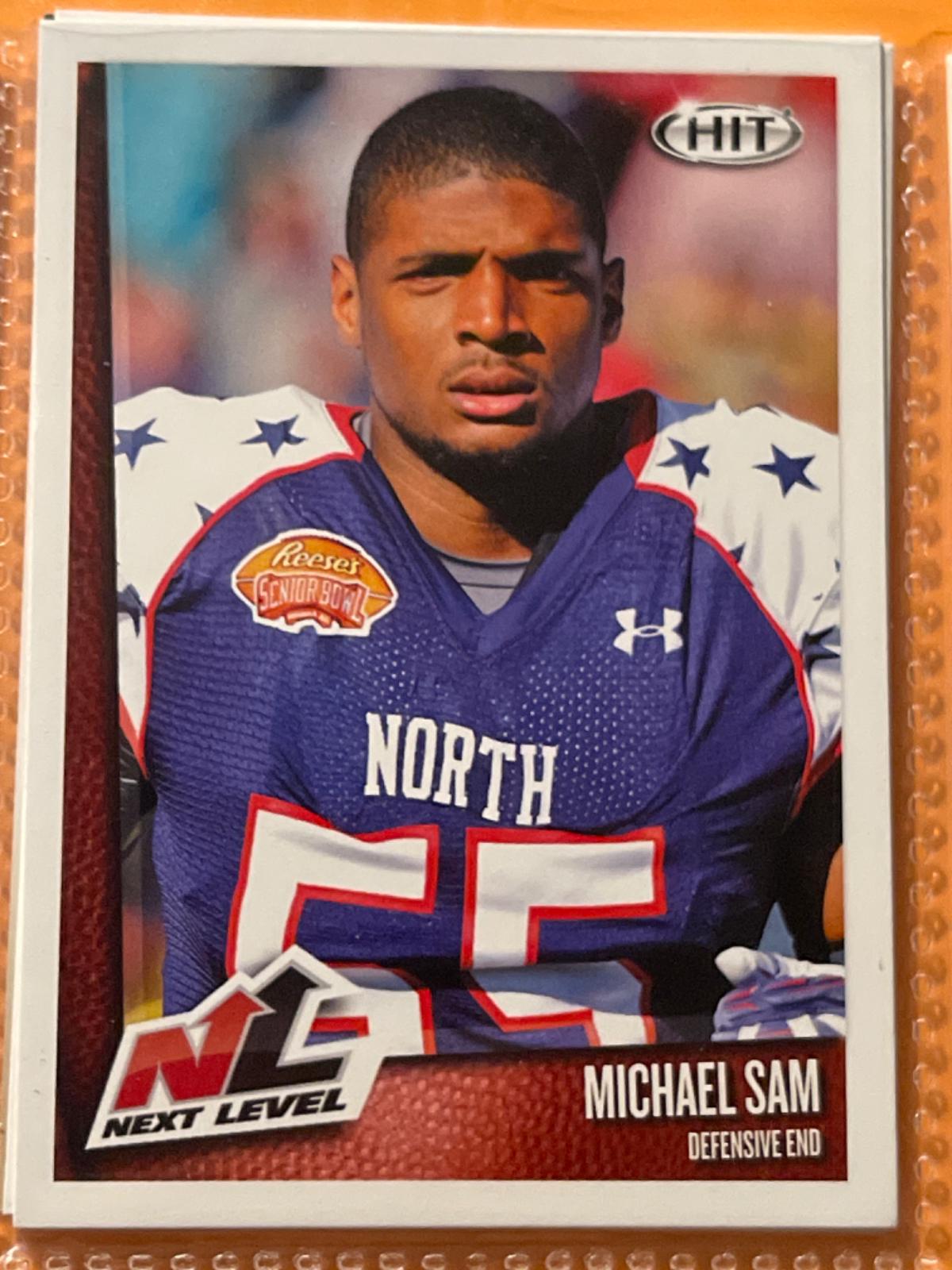 Michael Sam #82 Football Cards 2014 Sage Hit